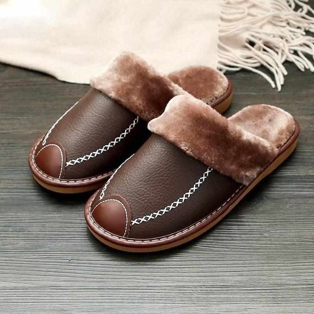 Sky Madrid Leather Slippers