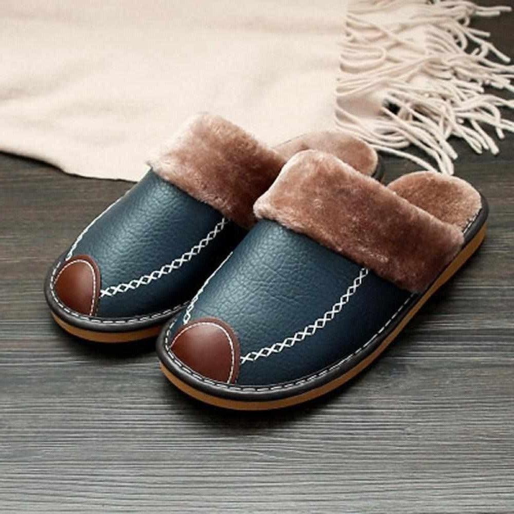 Sky Madrid Leather Slippers