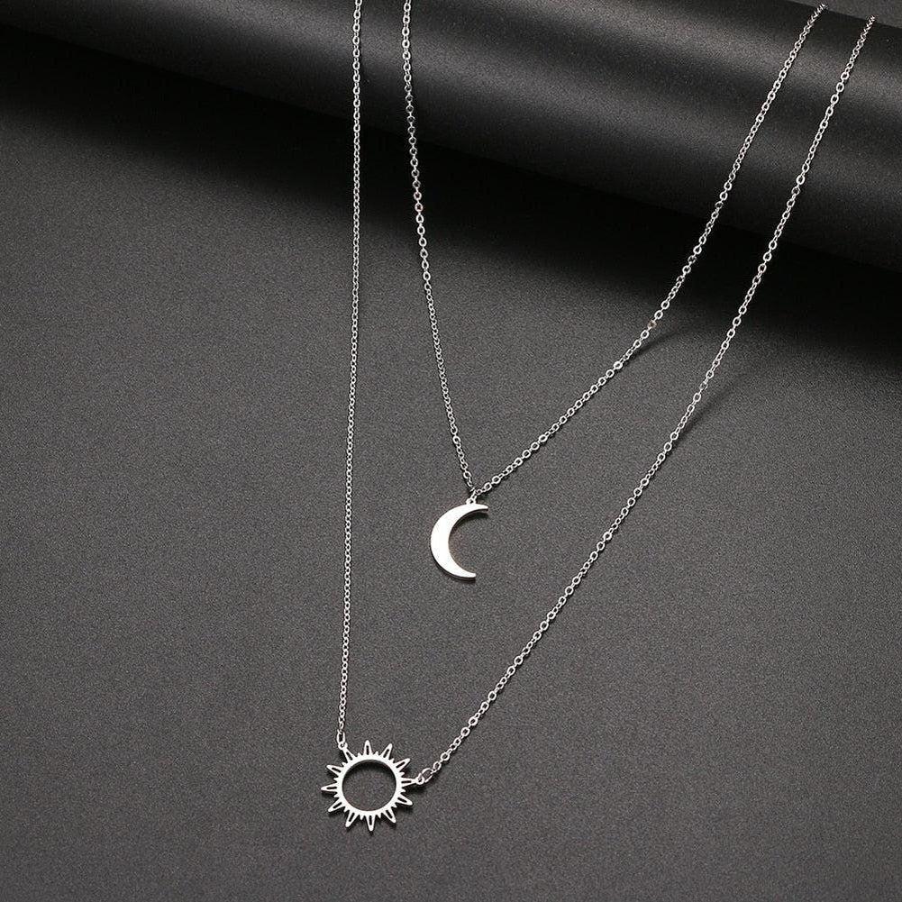 Sky Madrid Lockhart Sun &Amp; Moon Necklace