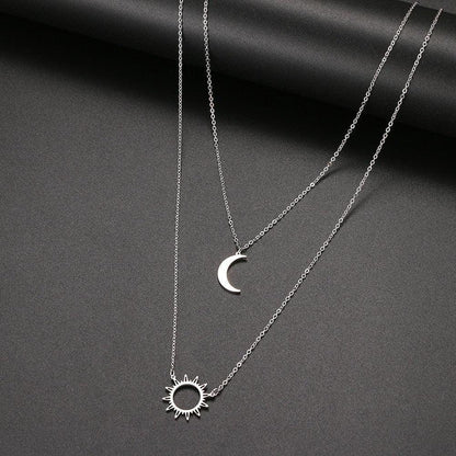 Sky Madrid Lockhart Sun &Amp; Moon Necklace