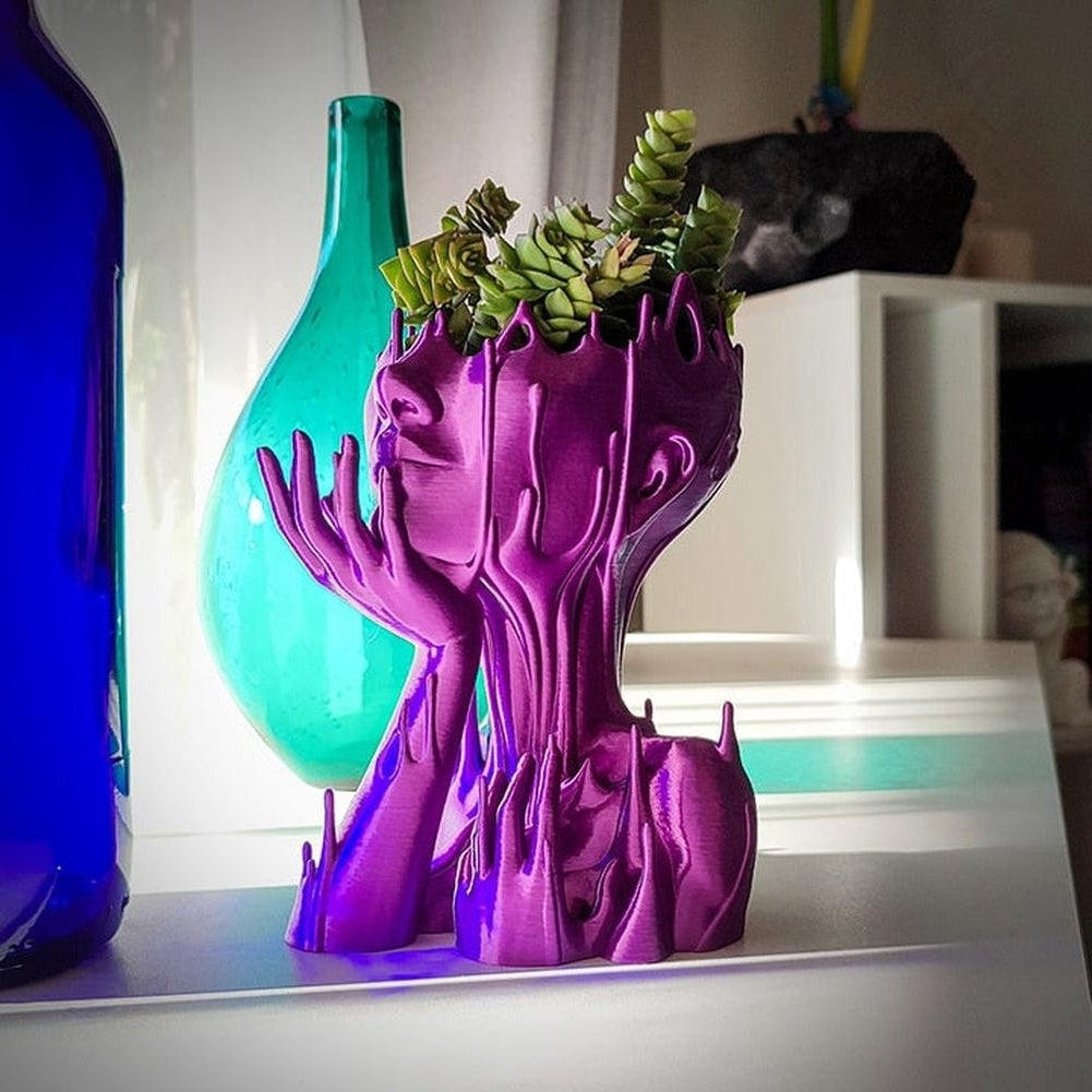 Sky Madrid Melted Girl Flower Pot