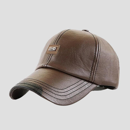 Sky Madrid Newport Leather Baseball Cap