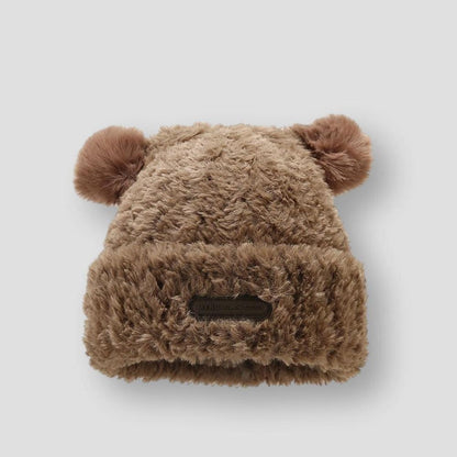 Sky Madrid Plush Bear Beanie