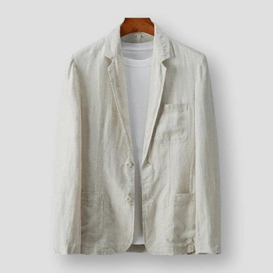 Sky Madrid Pocket Linen Blazer
