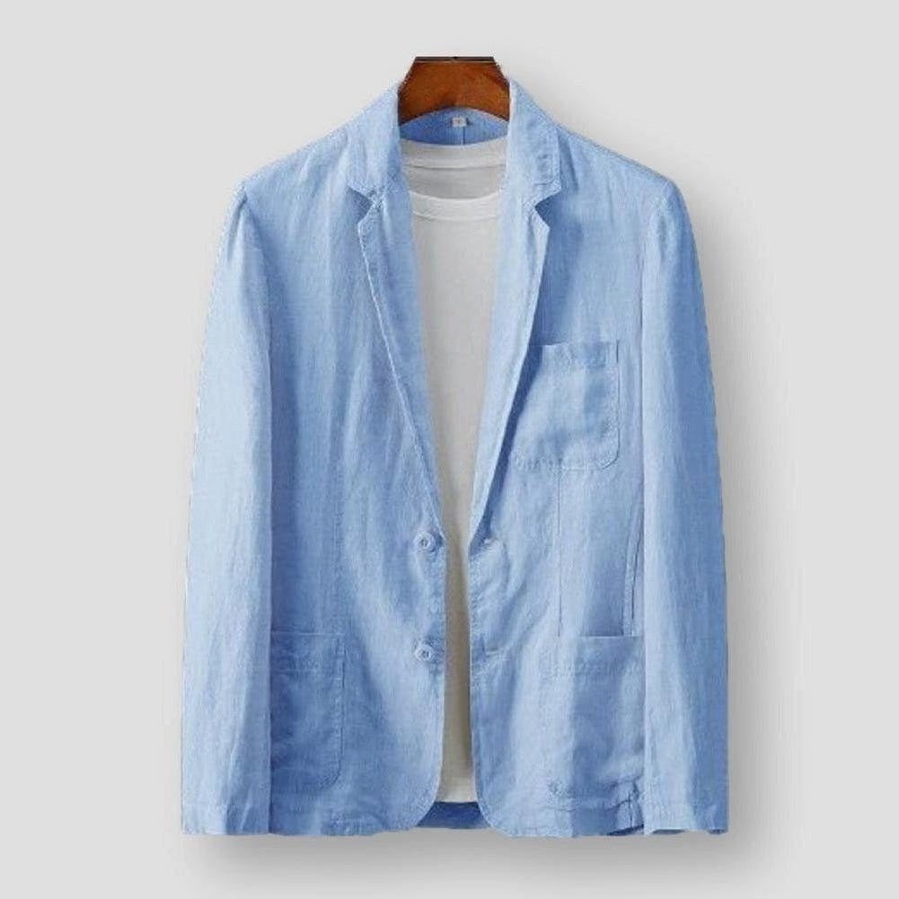 Sky Madrid Pocket Linen Blazer