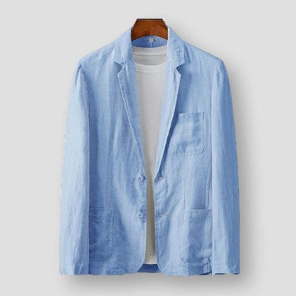 Sky Madrid Pocket Linen Blazer