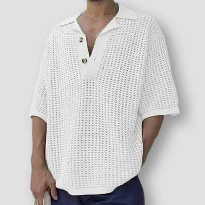 Sky Madrid Pocola Knitted Polo Shirt