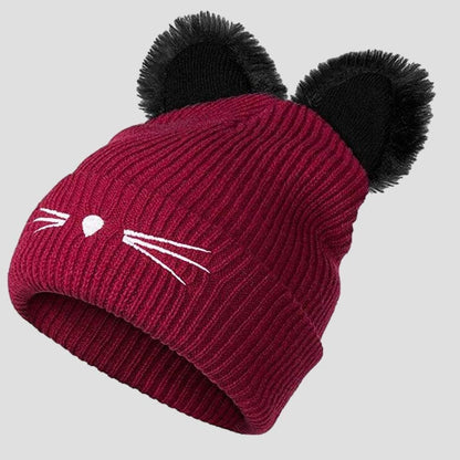 Sky Madrid Sofia Cat Ear Knitted Beanie