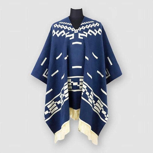 Sky Madrid Wailuku Cape Tassel Dress