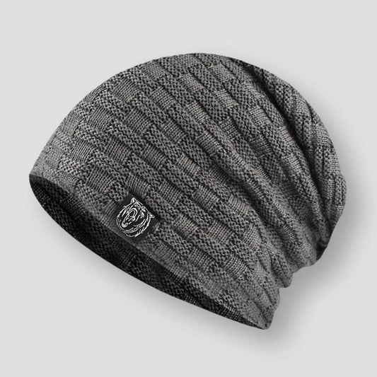 Sky Madrid Wolf Knitted Beanie