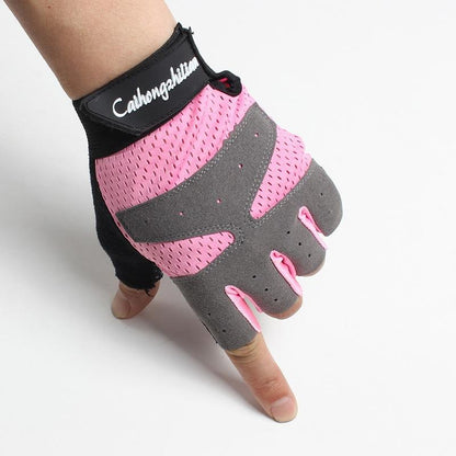 Summer Sports Fitness Gloves Women Gym Bodybuilding Weightlifting Dumbbells Yoga Training Sport Equipment Breathable Non-Slip