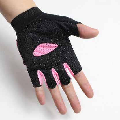 Summer Sports Fitness Gloves Women Gym Bodybuilding Weightlifting Dumbbells Yoga Training Sport Equipment Breathable Non-Slip