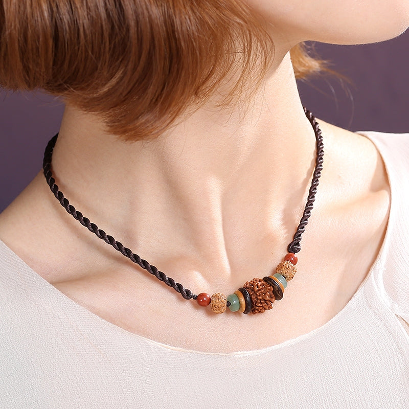 Retro Literature And National Decorations Female Necklace