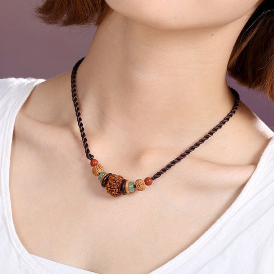 Retro Literature And National Decorations Female Necklace