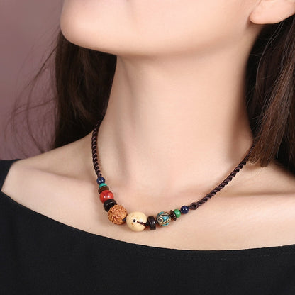 Ethnic Style Short Collar Chain Bodhisattva Original Versatile Jewelry Accessories Simple Women'S Necklace