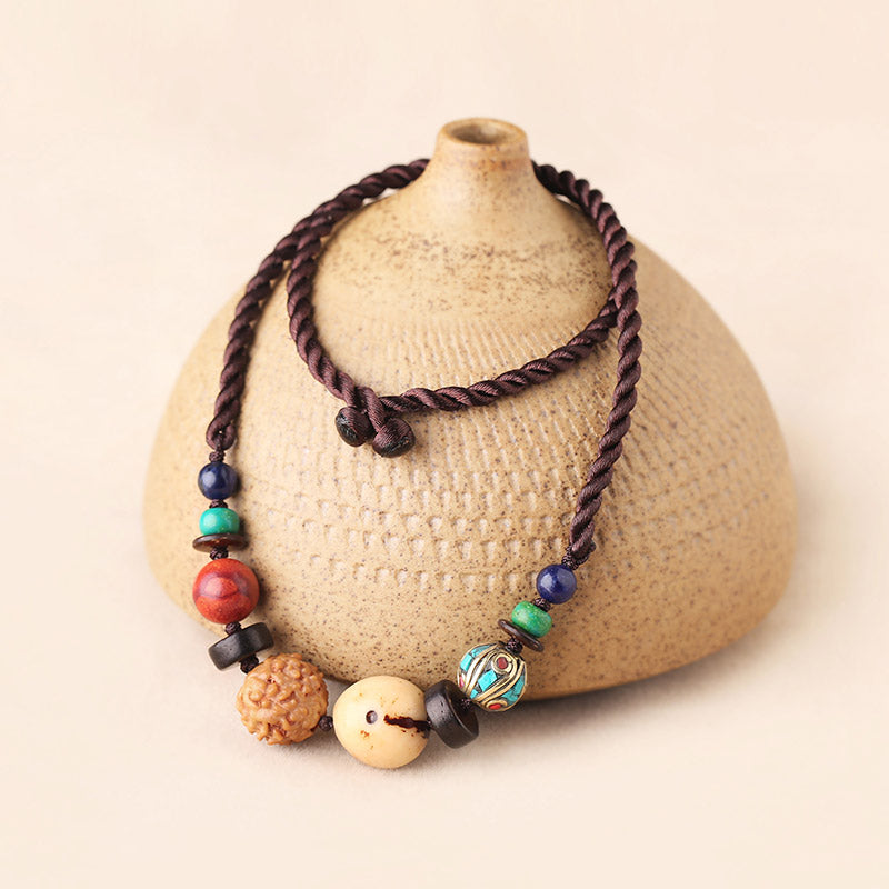 Ethnic Style Short Collar Chain Bodhisattva Original Versatile Jewelry Accessories Simple Women'S Necklace