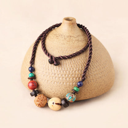 Ethnic Style Short Collar Chain Bodhisattva Original Versatile Jewelry Accessories Simple Women'S Necklace