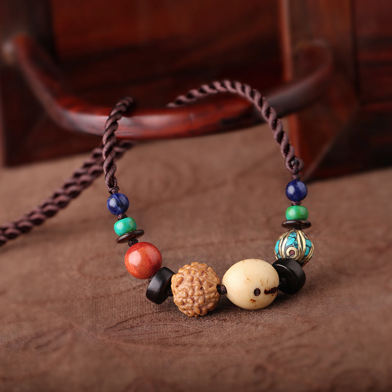 Ethnic Style Short Collar Chain Bodhisattva Original Versatile Jewelry Accessories Simple Women'S Necklace