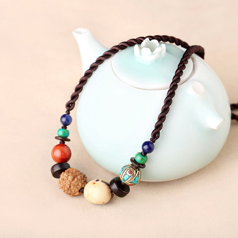 Ethnic Style Short Collar Chain Bodhisattva Original Versatile Jewelry Accessories Simple Women'S Necklace