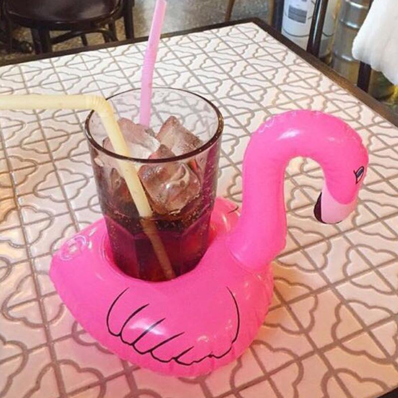 Flamingos Inflatable Floating Drink Holder Swimming Toy