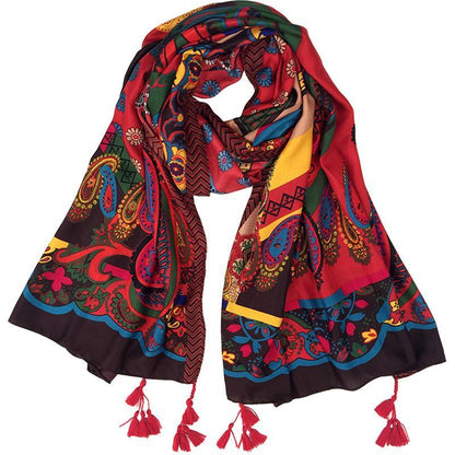 Tibetan Shawl In Summer Beach Towel Sunscreen Scarf