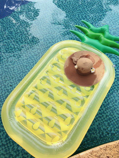 Pineapple Inflatable Floating Drainage Supplies Floating Bed Swimming Toy