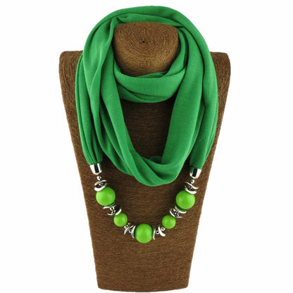Silk Scarf Necklace Ethnic Style Scarf Creative Women'S Neck Cover Women'S Spring And Summer Scarf Decorative Clothing Accessories