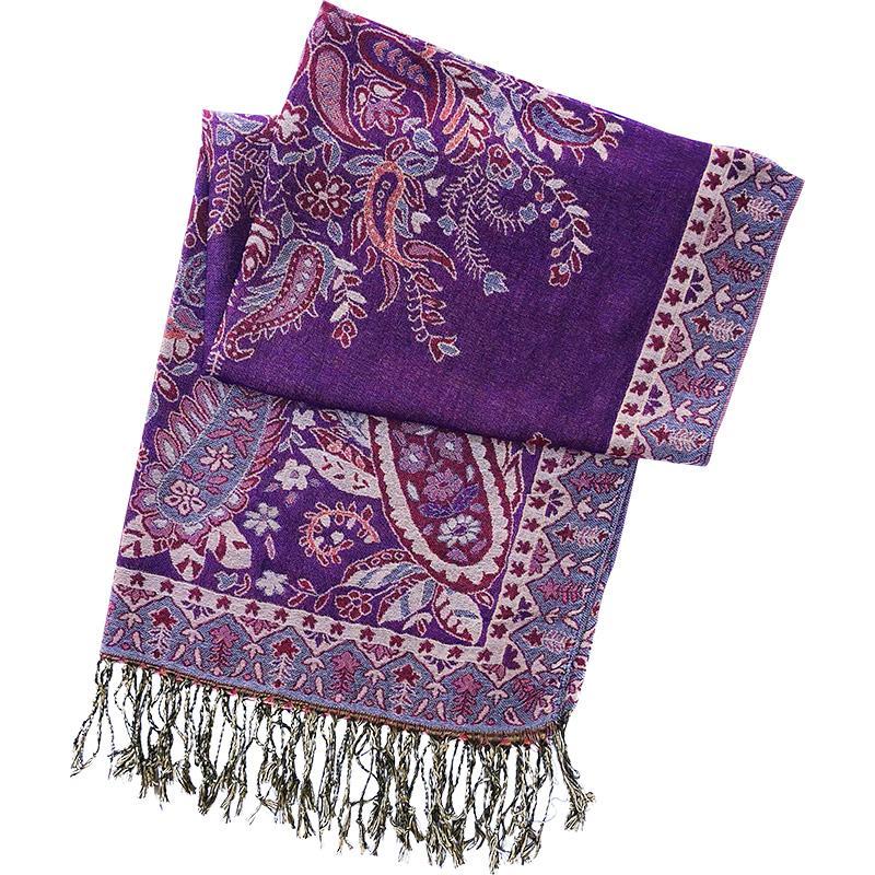 Ethnic Spring And Summer Shawl  Women'S Sunscreen Scarf Tibet Desert Warm Cloak In Autumn And Winter