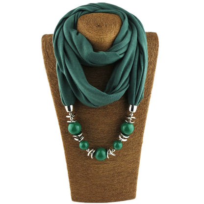 Silk Scarf Necklace Ethnic Style Scarf Creative Women'S Neck Cover Women'S Spring And Summer Scarf Decorative Clothing Accessories