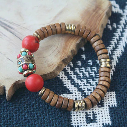 Retro Turquoise Ethnic Nepalese Handmade Bracelets, Personalized Women'S Artistic Gifts