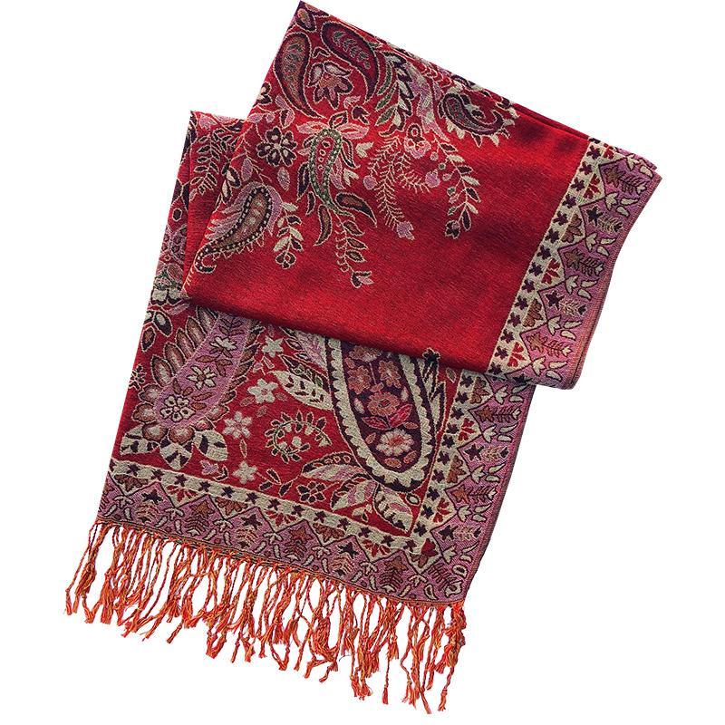 Ethnic Spring And Summer Shawl  Women'S Sunscreen Scarf Tibet Desert Warm Cloak In Autumn And Winter