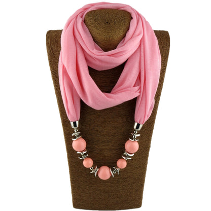 Silk Scarf Necklace Ethnic Style Scarf Creative Women'S Neck Cover Women'S Spring And Summer Scarf Decorative Clothing Accessories