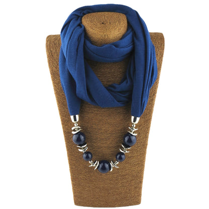 Silk Scarf Necklace Ethnic Style Scarf Creative Women'S Neck Cover Women'S Spring And Summer Scarf Decorative Clothing Accessories