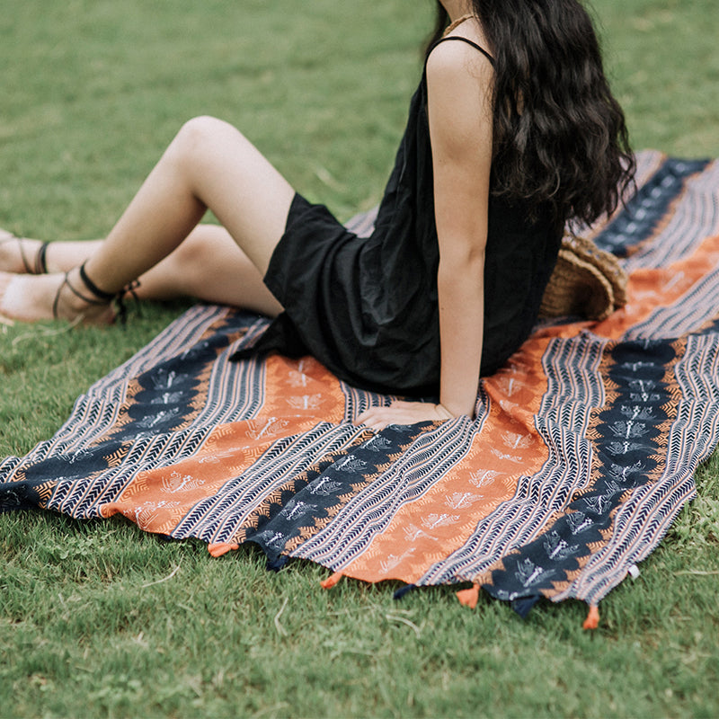 Travel Shawl Dual-Purpose Desert Sunscreen Literary And Ethnic Style Photo Scarf Women Winter Versatile