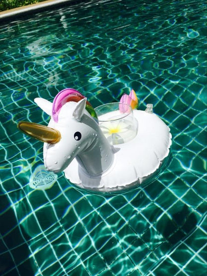 Unicorn Inflatable Floating Drink Holder Swimming Toy