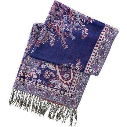 Ethnic Spring And Summer Shawl  Women'S Sunscreen Scarf Tibet Desert Warm Cloak In Autumn And Winter