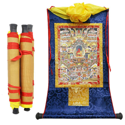 Tibetan Thangkas Tibetan Hand Painted Buddhism Accessories Religious Scroll Wall Painting Decoration Home