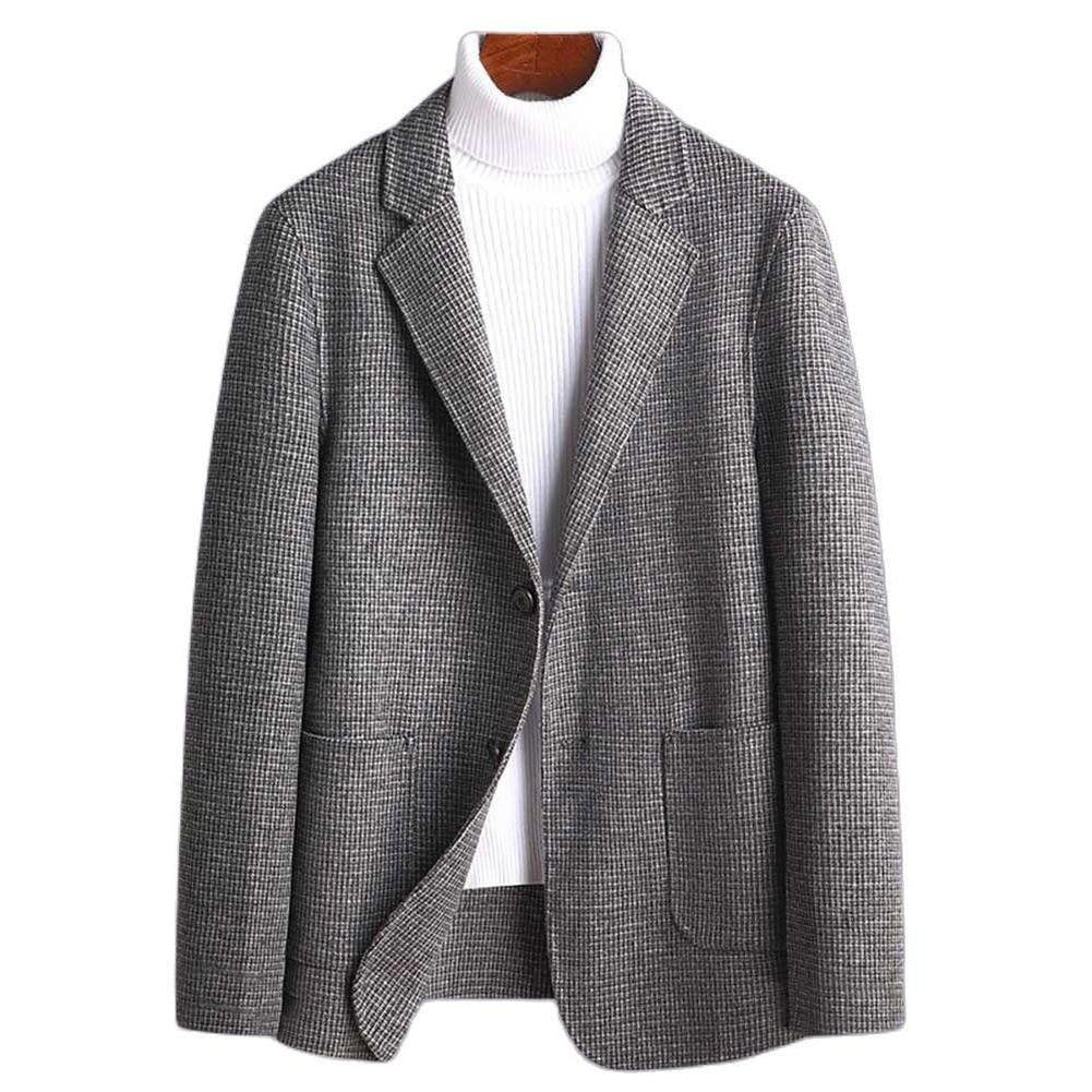 Saint Morris Plaid Wool Blazer