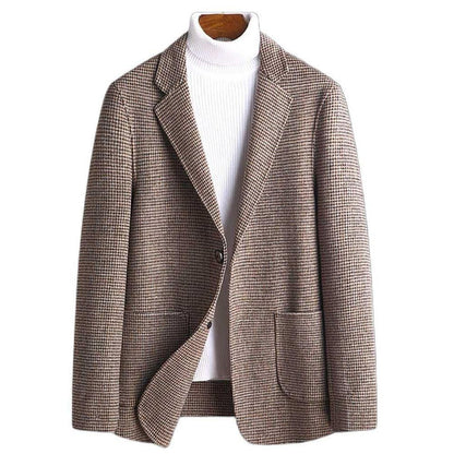 Saint Morris Plaid Wool Blazer