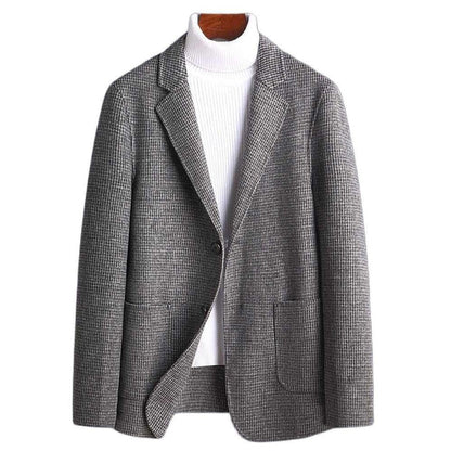 Saint Morris Plaid Wool Blazer