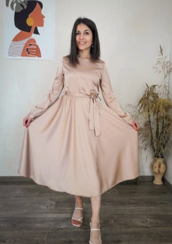 Sasha Satin Dress