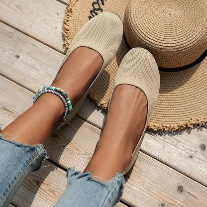 Women Flats Solid Color Black Flats For Women Slip On Shallow Comfort Foldable Flats For Women Brown Flat Heel Shoes