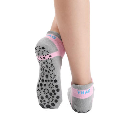 Women Sports Fitness Yoga Socks Round Head Cotton Non-Slip Breathable Sports Socks Ventilation Pilates Ballet Socks Dance Sock