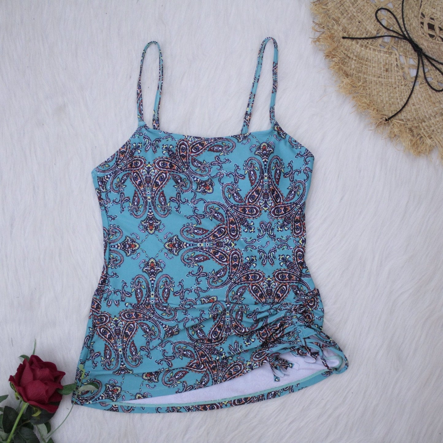 Women'S Two Piece Print Bikini Vintage Swimsuit