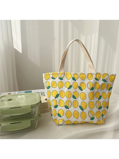 Cosbai - Canvas Small Tote with Assorted Patterns
