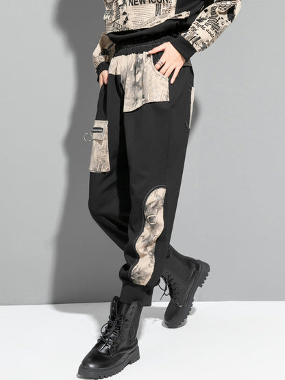 Fashion Loose Split-Joint Harem Pants