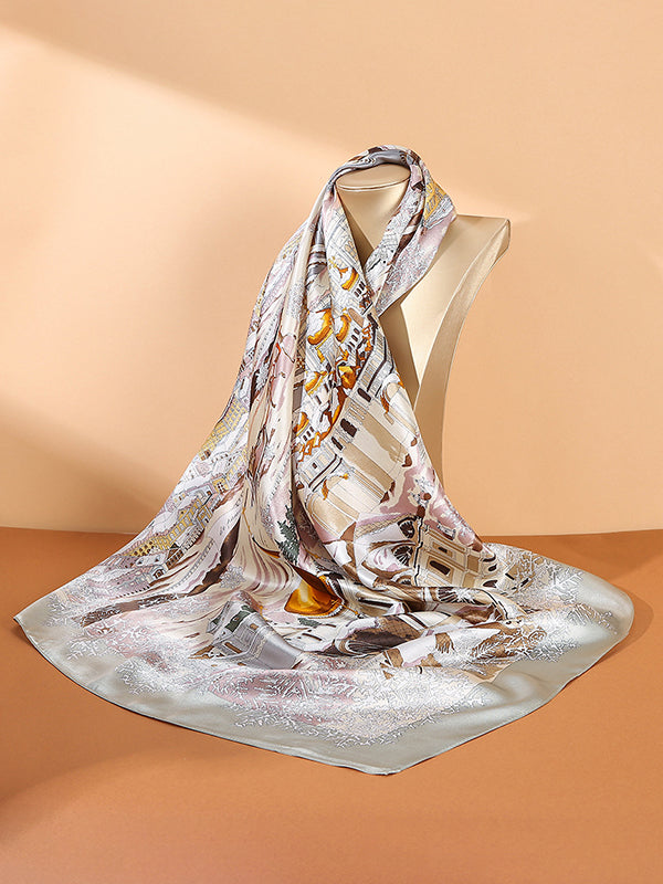 Sun-Protection Scenery Printed Shawl&Scarf