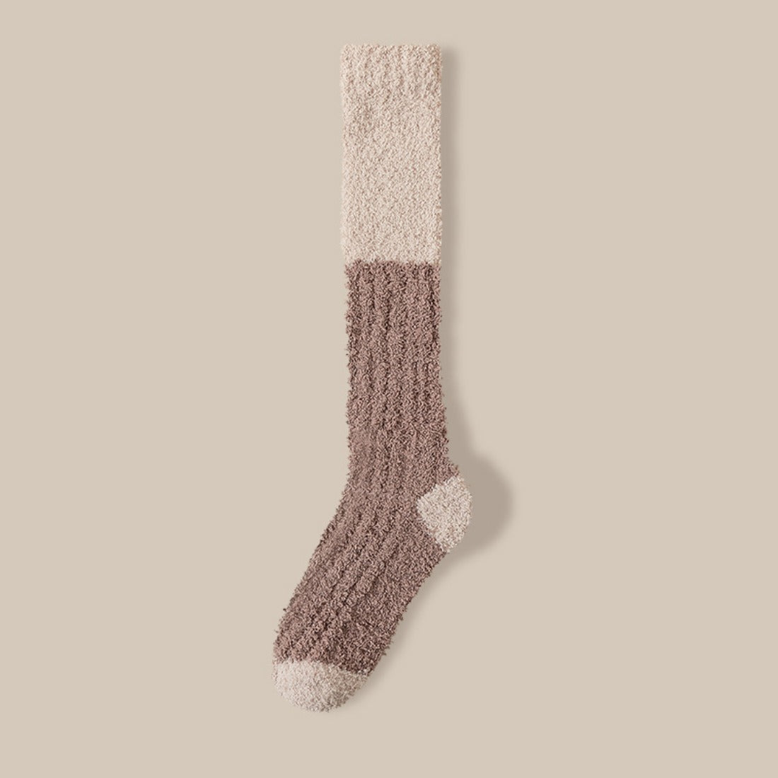 Rufia - Color Block Knee-High Towel Socks