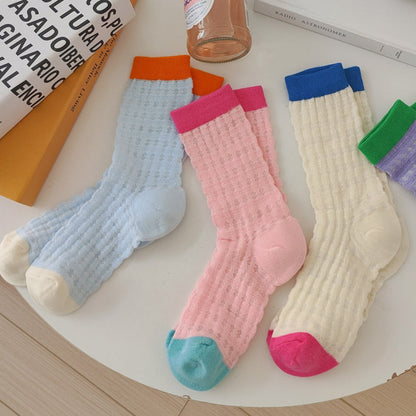 Rufia - Color-Blocked Breathable Mesh Socks