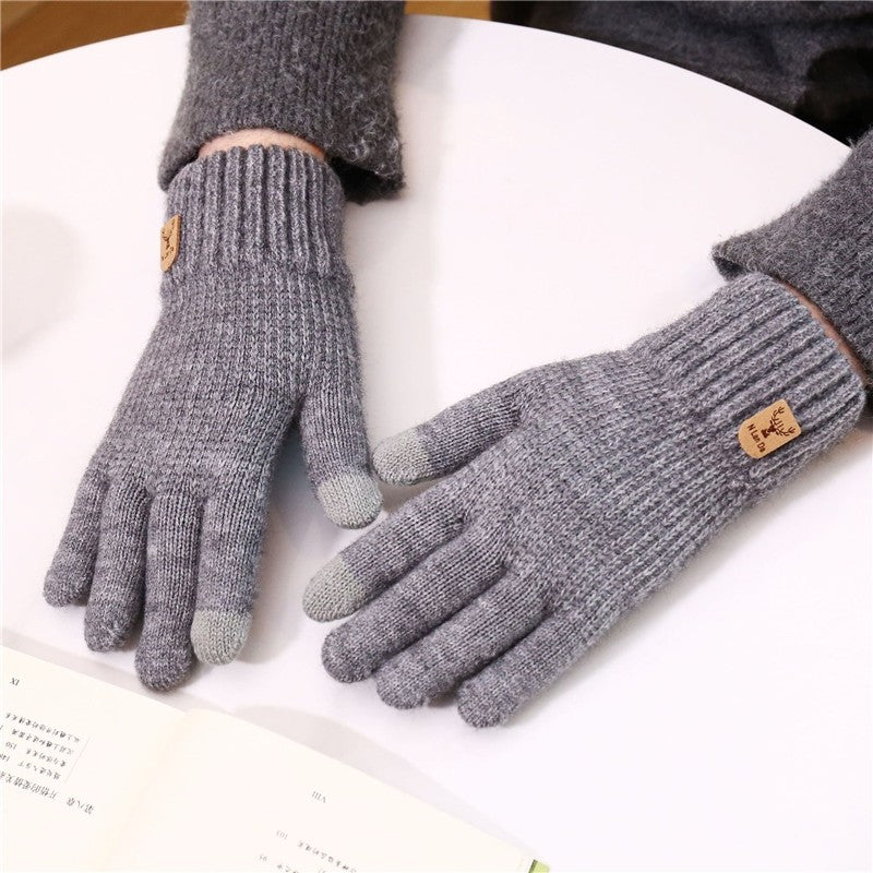 Men's Fleece Touchscreen Knit Gloves